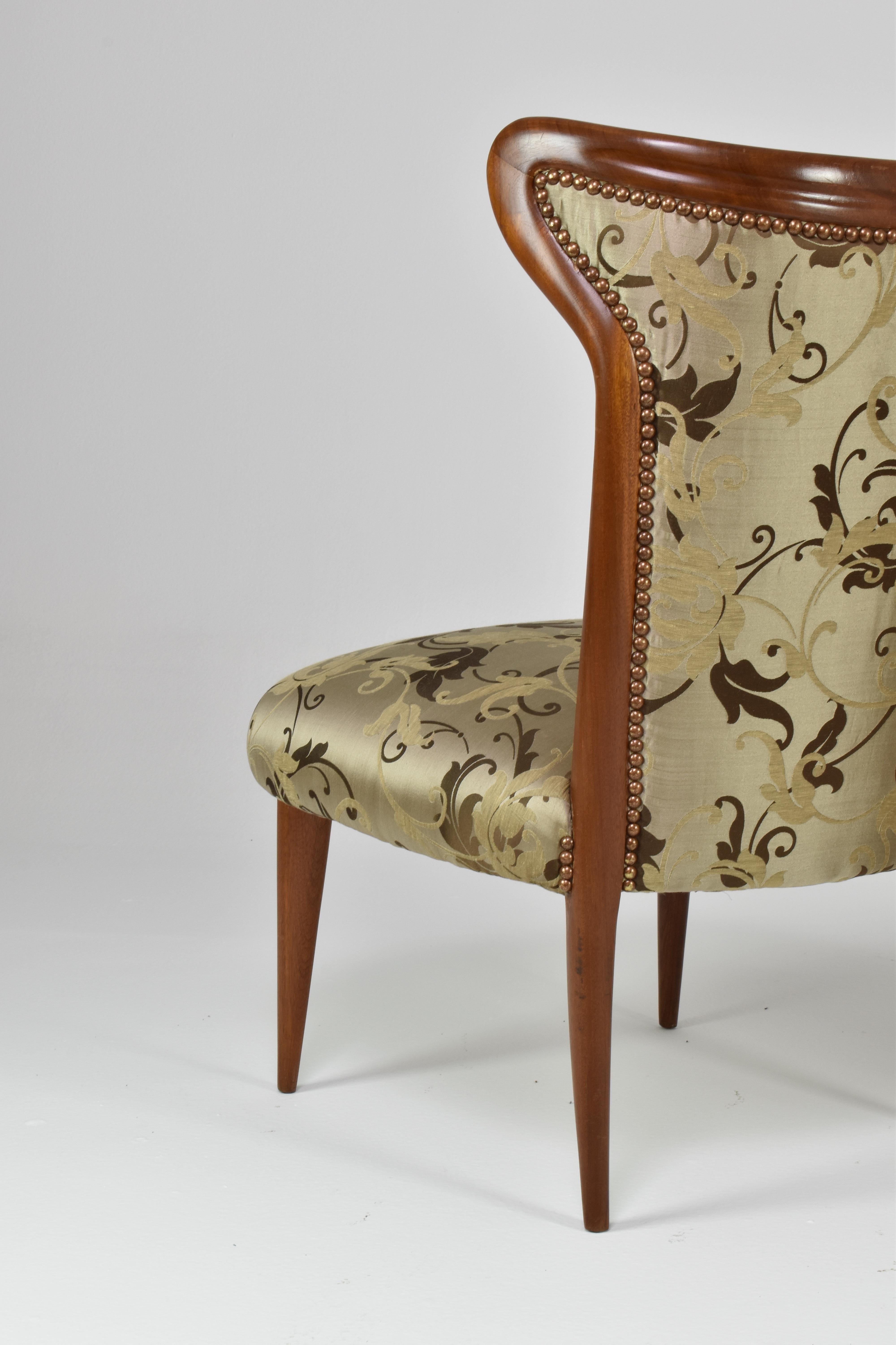 Italian Mid-Century Modern Wooden Chairs, 1950s For Sale 3