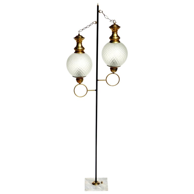 1950s Italian Midcentury Design Azucena Style Floor Lamp For Sale