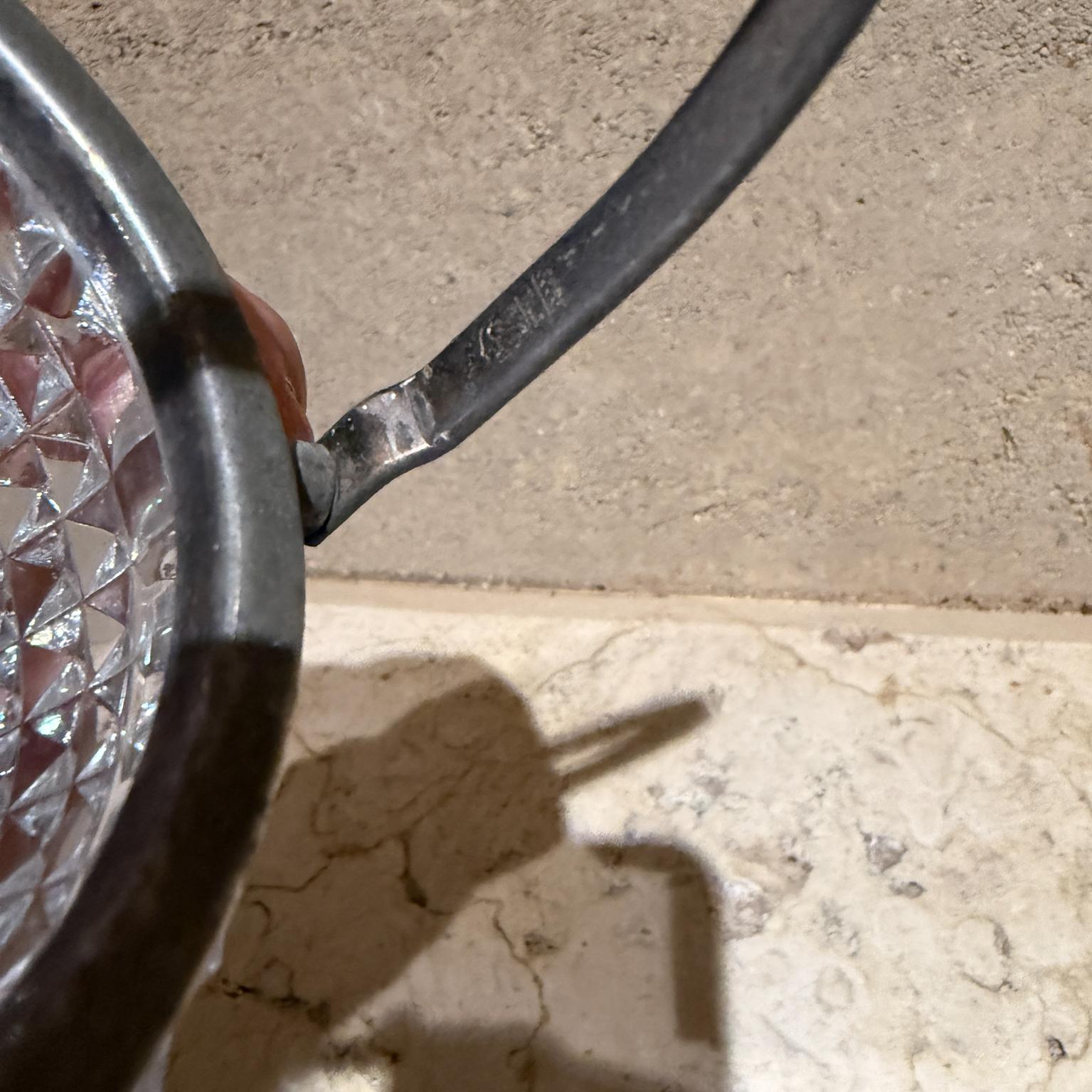 Mini seau à glace italien des années 1950 en cristal taillé en diamant en vente 5