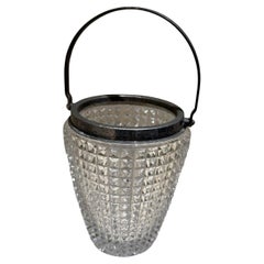 Mini cubitera italiana de los años 50 Cristal talla diamante