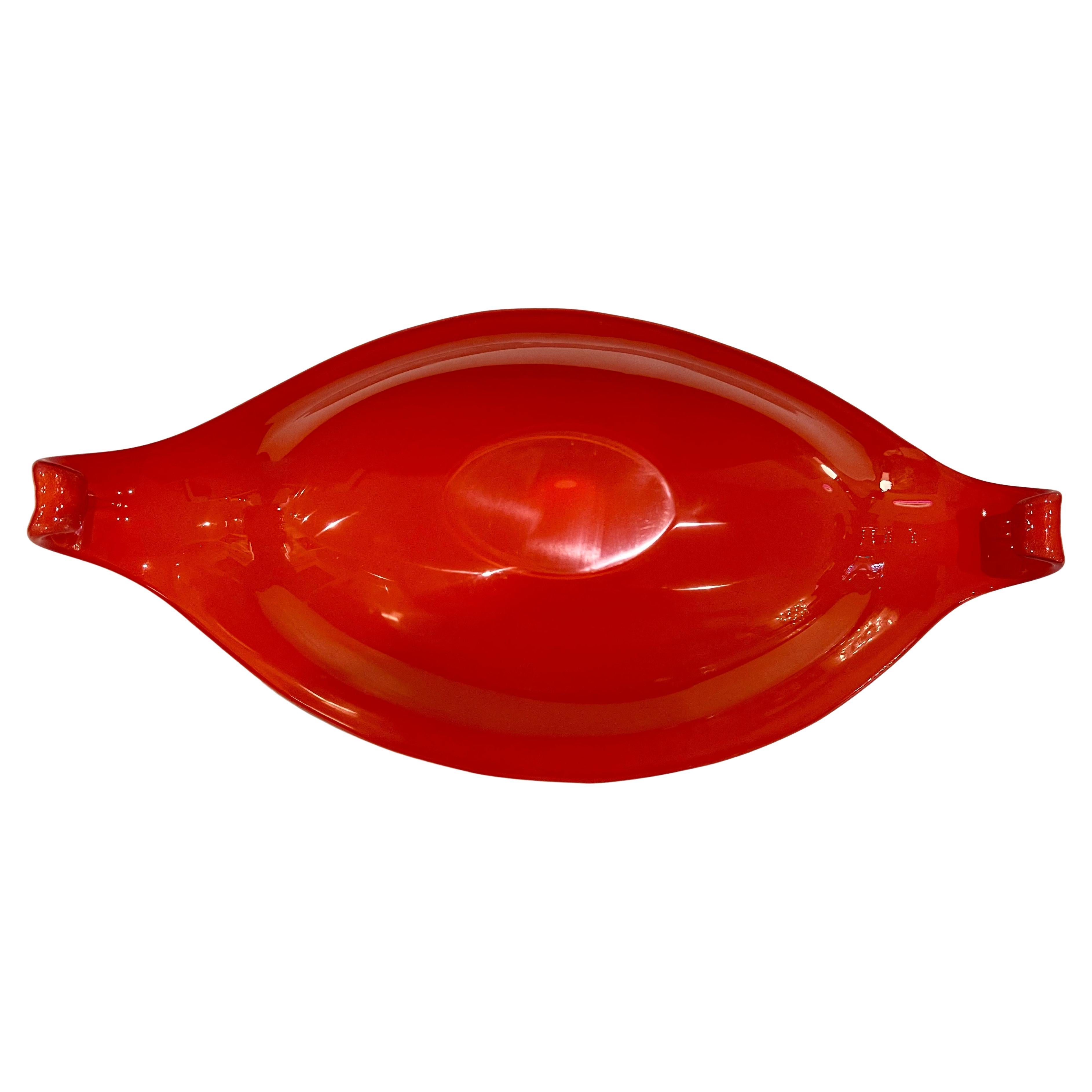 Mid-Century moderno Centrotavola scultura biomorfa in vetro astratto di Murano degli anni '50 in vendita
