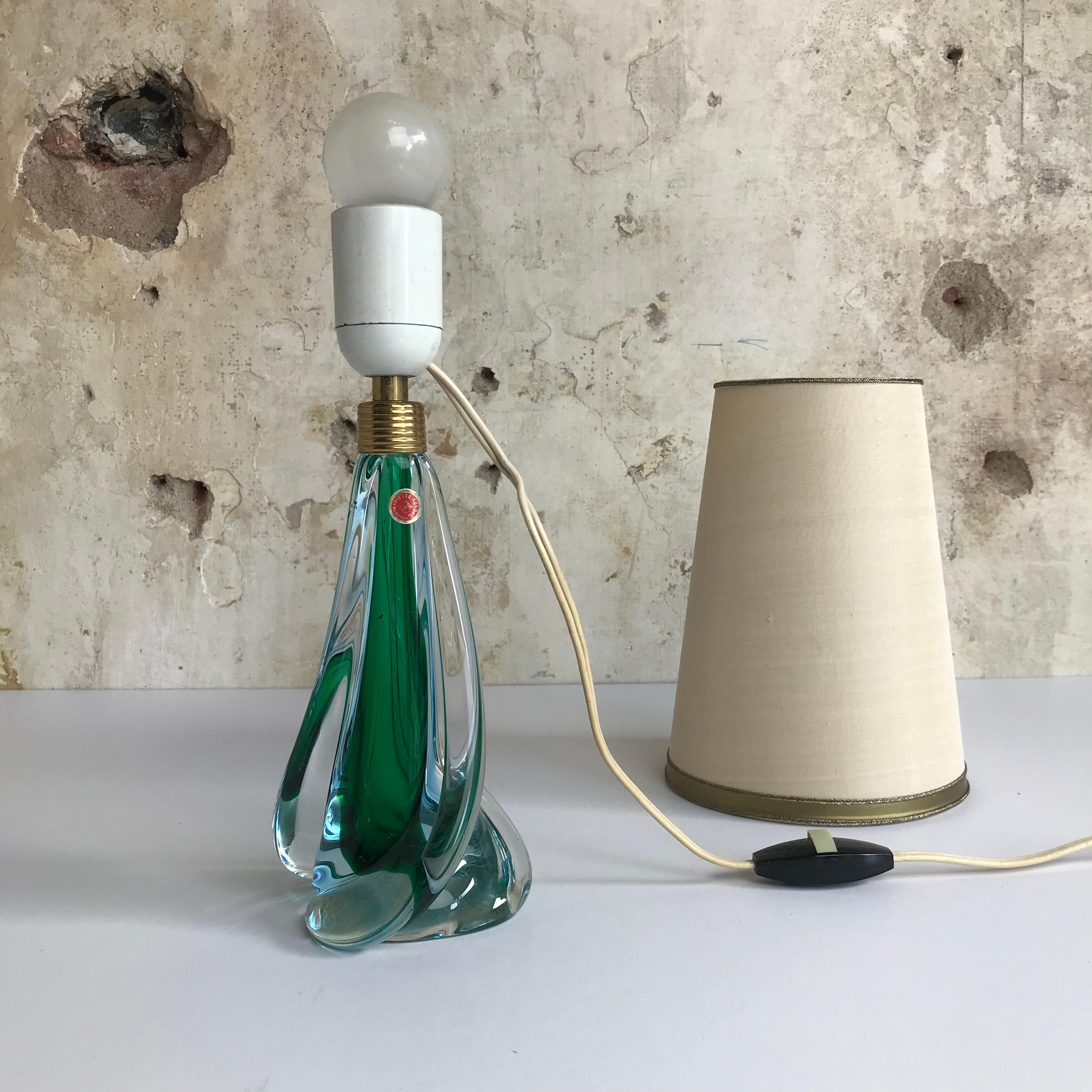 Mid-Century Modern 1950s Italian Murano Art Glass Lamp by Pietro Toso, Midcentury, Vintage For Sale