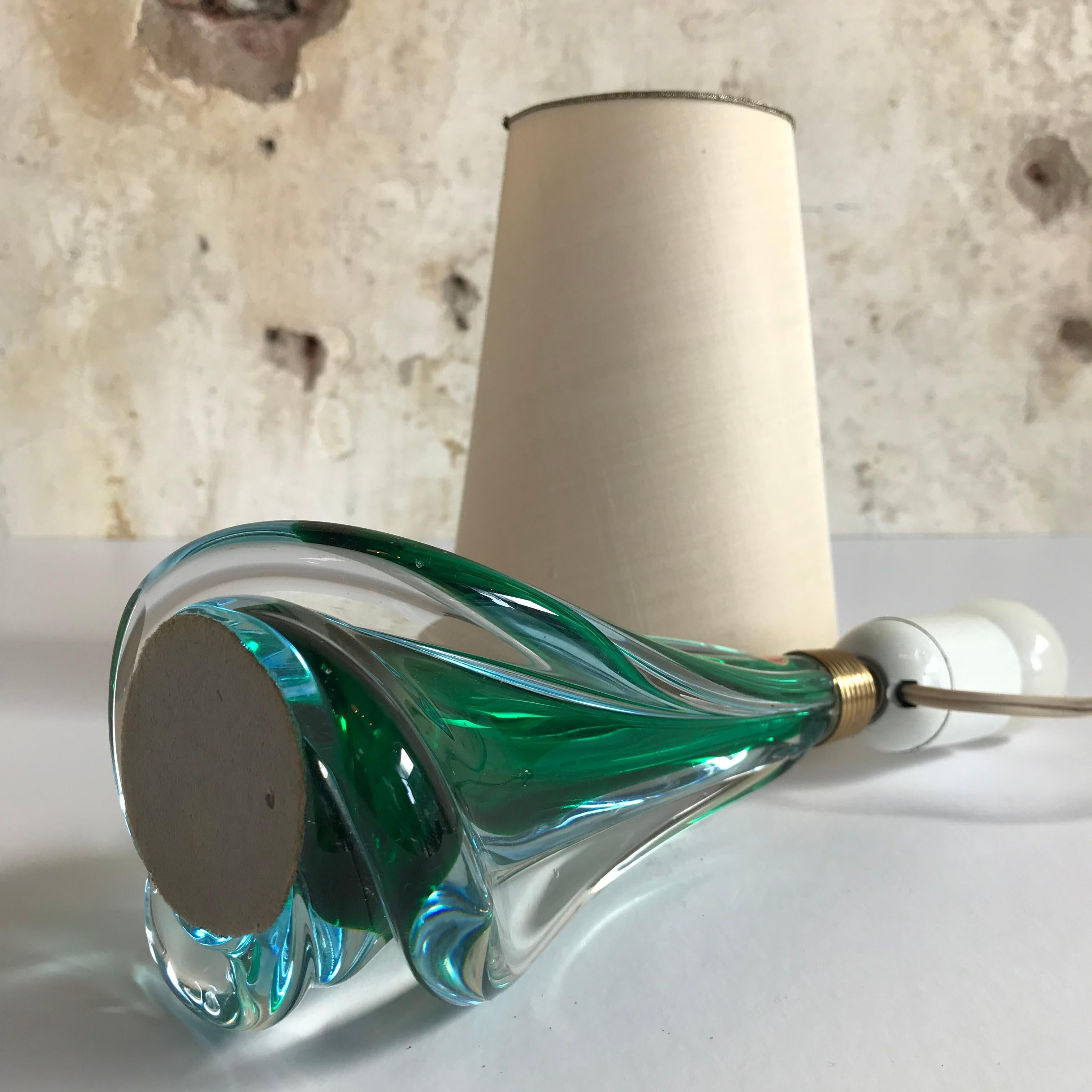 1950s Italian Murano Art Glass Lamp by Pietro Toso, Midcentury, Vintage For Sale 2
