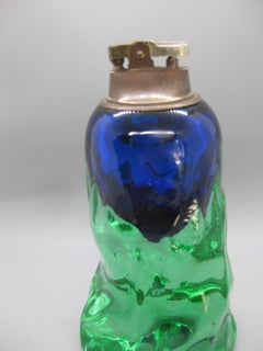 1950's Italian Murano Art Glass Sommerso Abstract Table Lighter by Seguso 7.25"