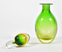 1950s Italian Murano Decanter in the Style of Flavio Poli