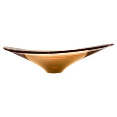 1950s Italian Murano Handblown Centrifugal Concentric Decorative Glass Bowl
