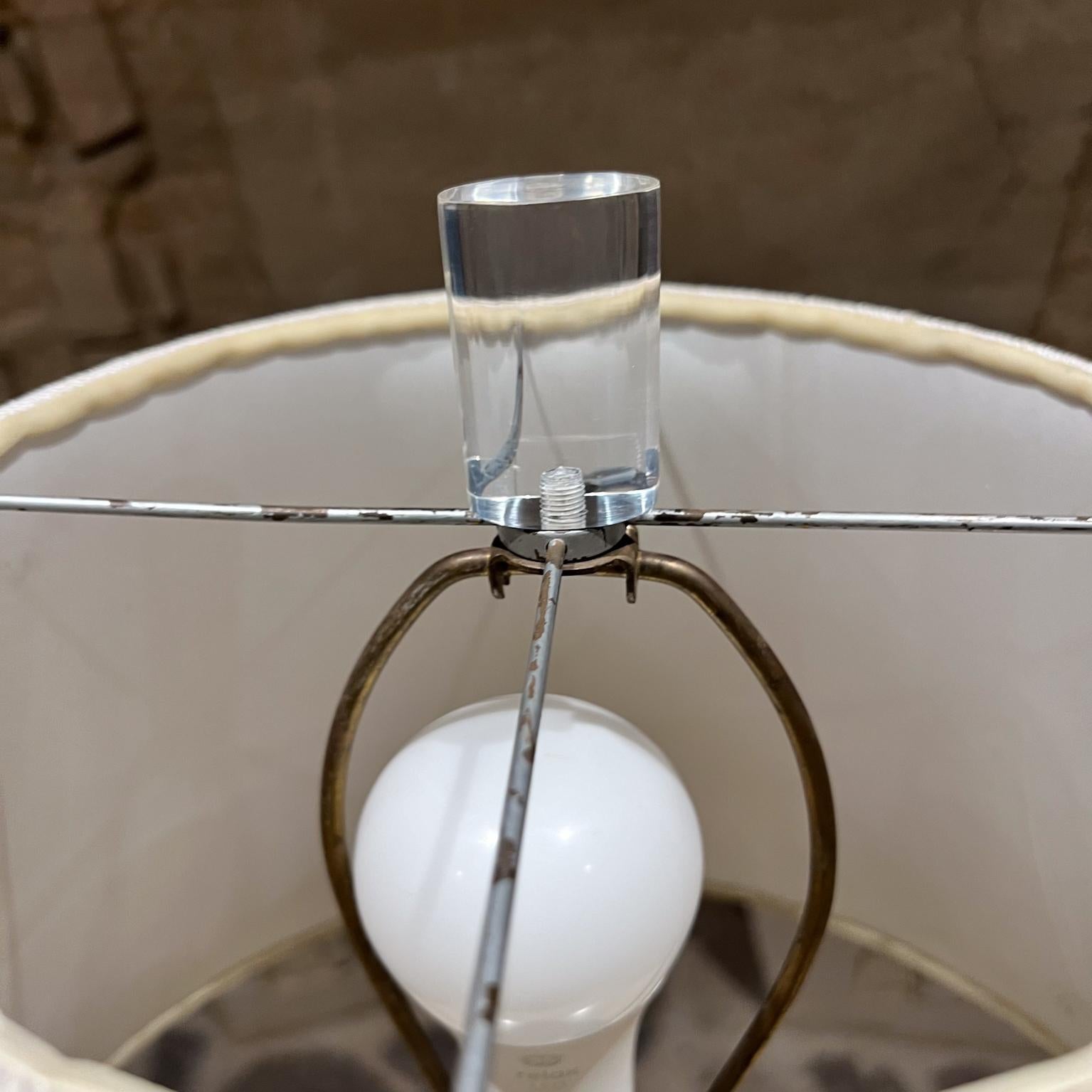 1950er Jahre Italienisch Murano venezianischen Kunstglas blau Tischlampe im Angebot 2