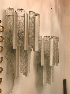 1950s Italian Murano "Venini" Pair of Wall Lights