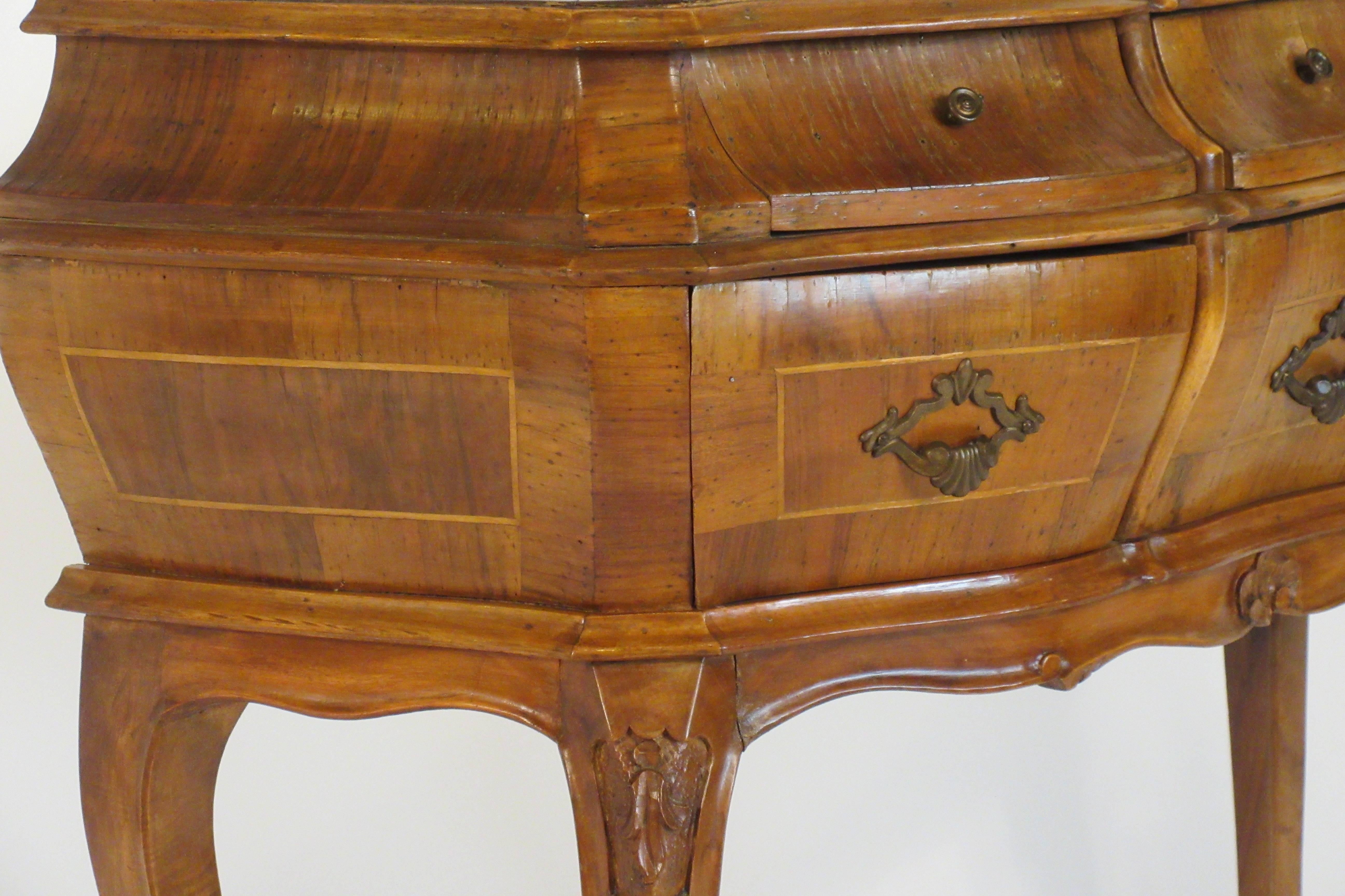 1950s Italian Olive Wood Bombay Chest 2