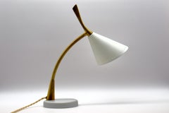 1950s Italian Oscar Torlasco Table Lamp Brass, Marble Base