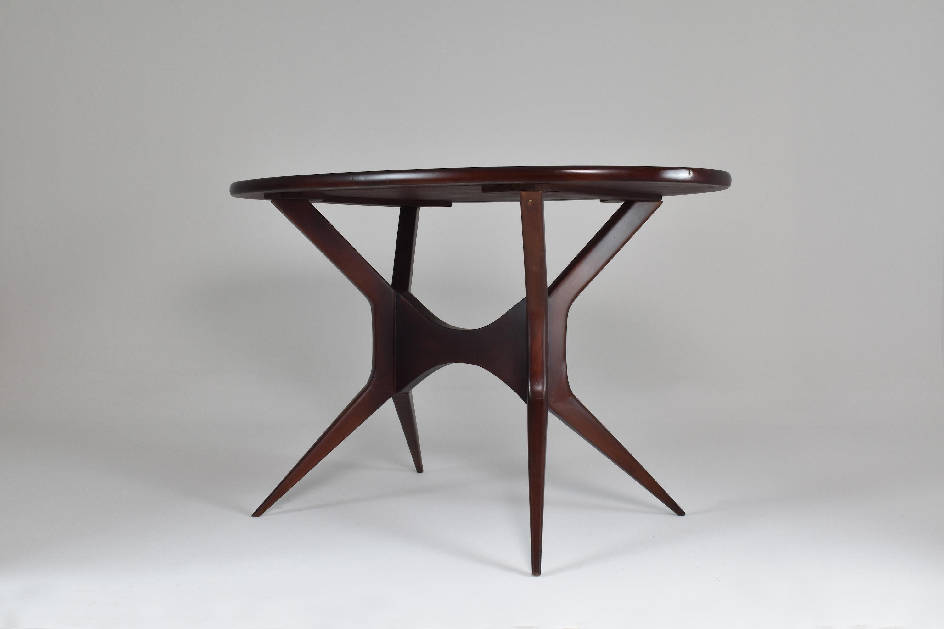 20th Century 1950's Italian Oval Table Ico Parisi Style