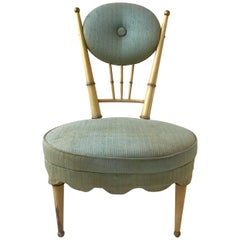 Used 1950s Italian Oversized Decorative Side Chair