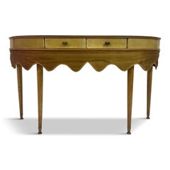 1950s Italian Parchment Console or Dressing Table