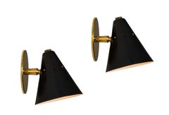 1950s Italian Perforated Cone Sconce in the Manner of Arteluce