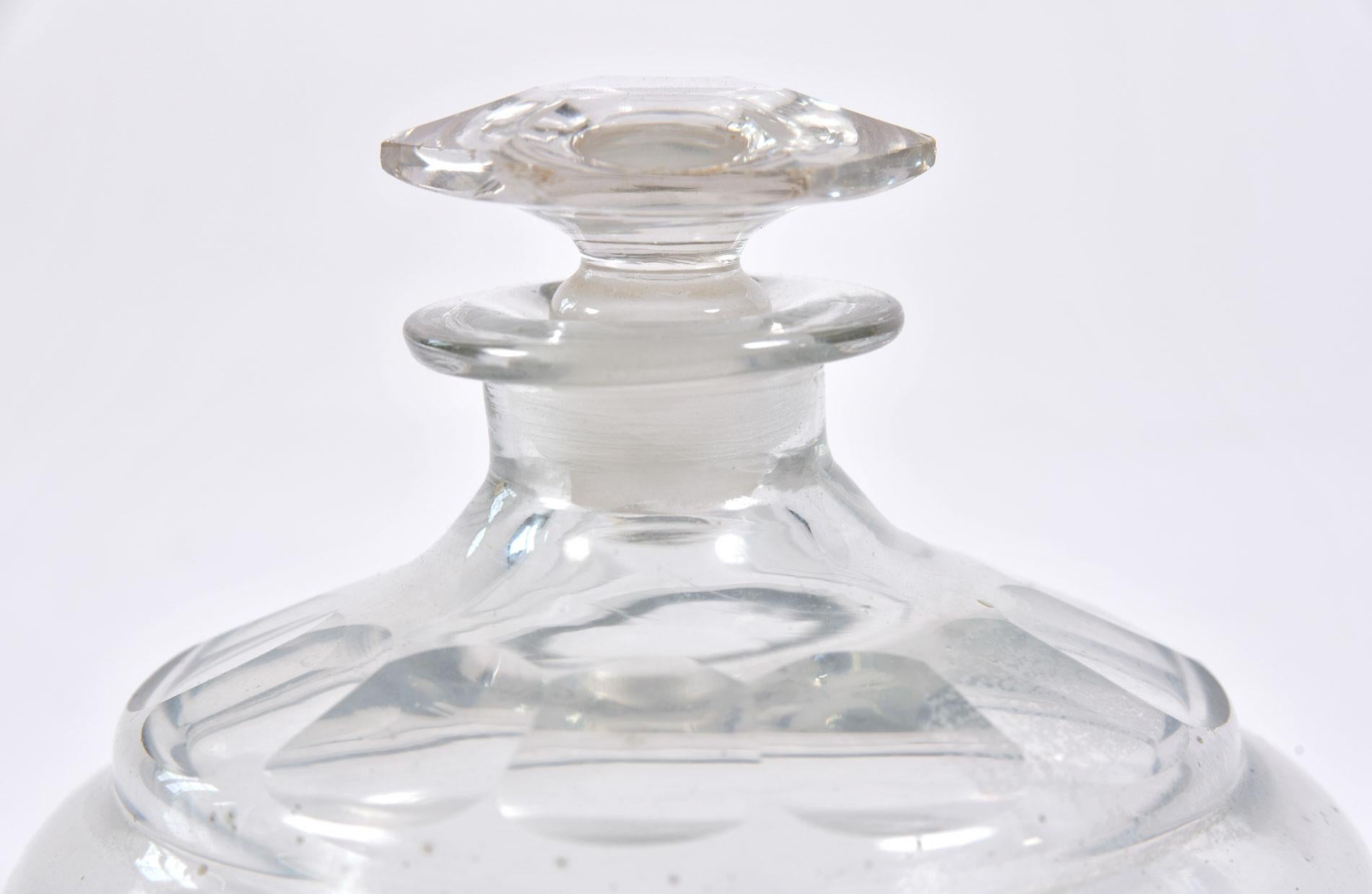 Italienische Parfümflasche aus geschliffenem Glas, Dekanter oder Eitelkeits-Accessoire aus der Mitte des Jahrhunderts, 1950er Jahre im Zustand „Gut“ im Angebot in London, GB