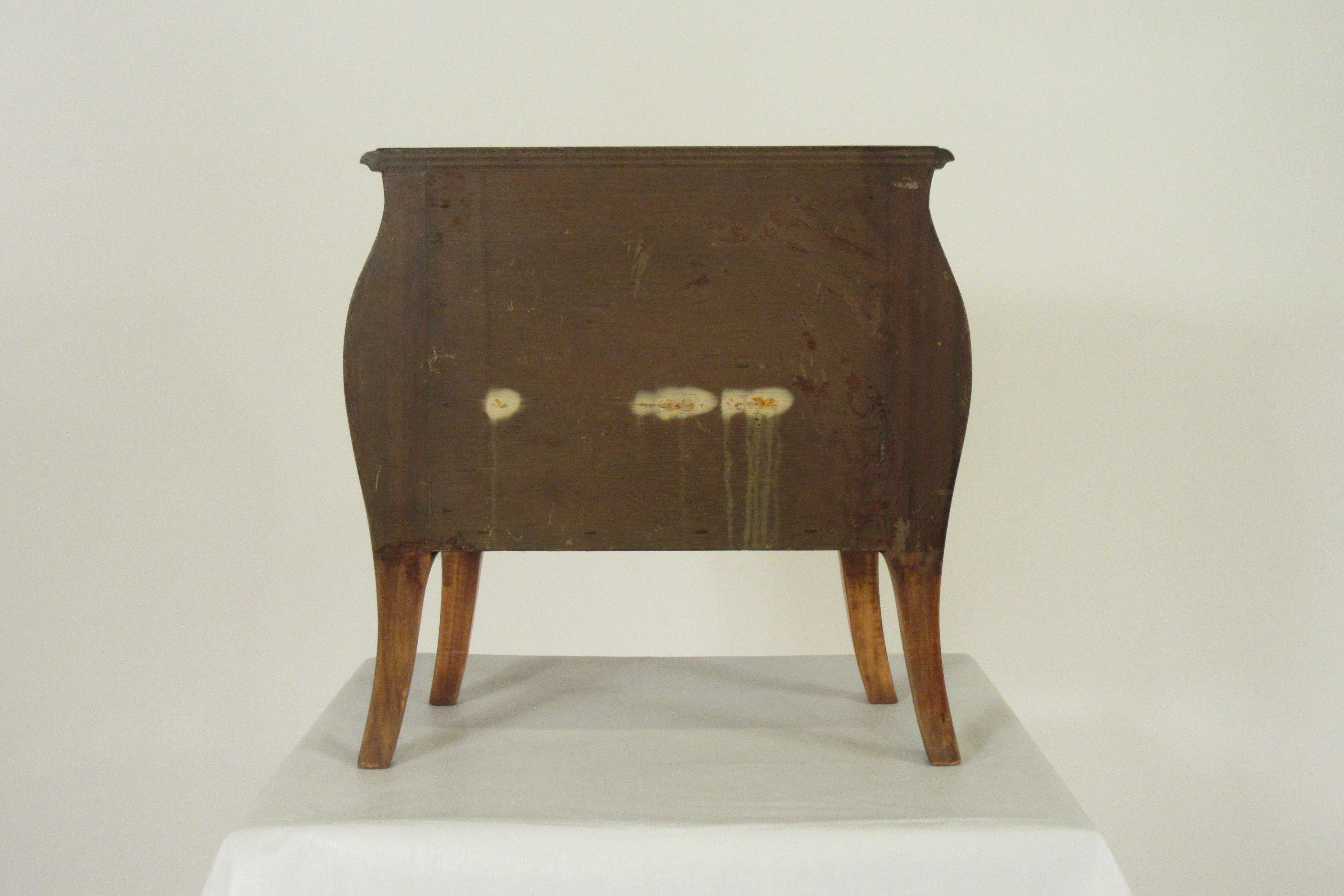 1950s Italian Petit Olivewood Bombay Chest 8