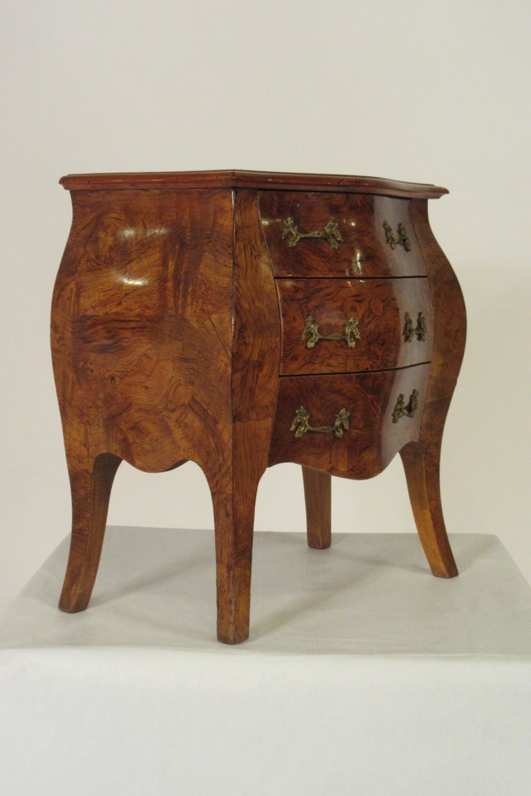 1950s Italian Petit Olivewood Bombay Chest at 1stDibs