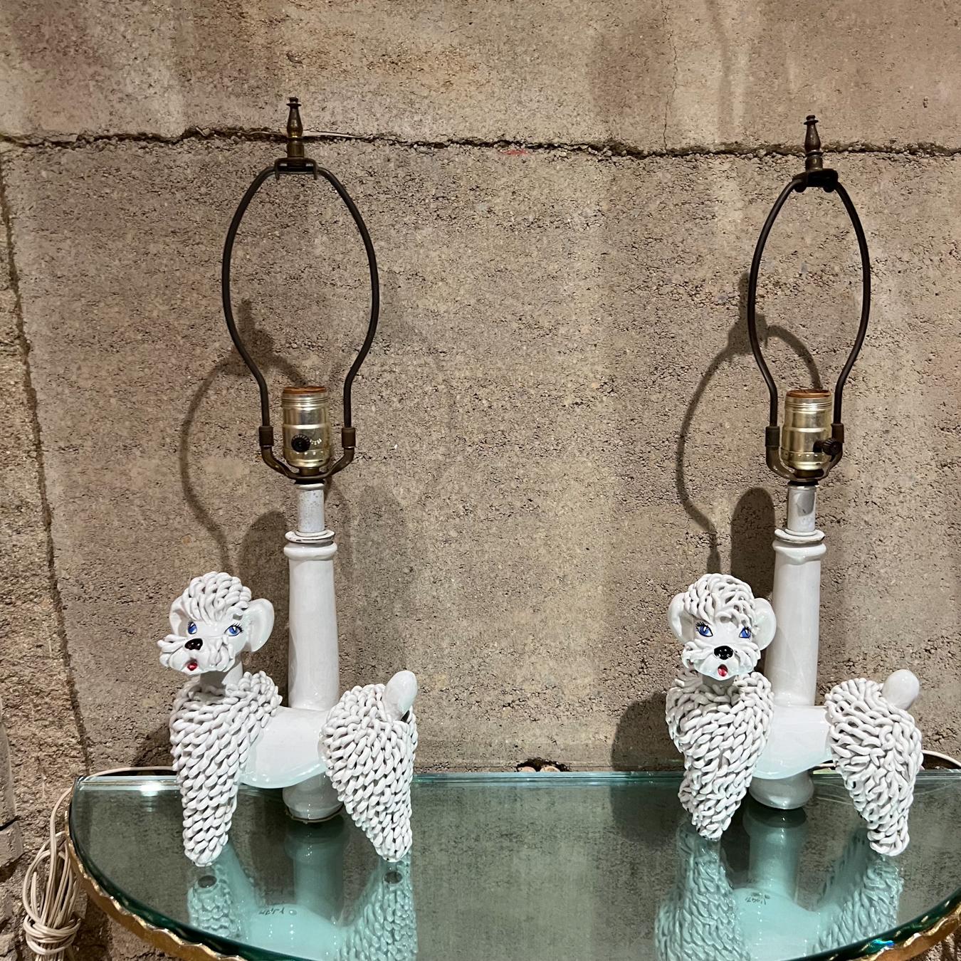1950s Italian Poodle Dog Lamps Vintage Modern Italy 2