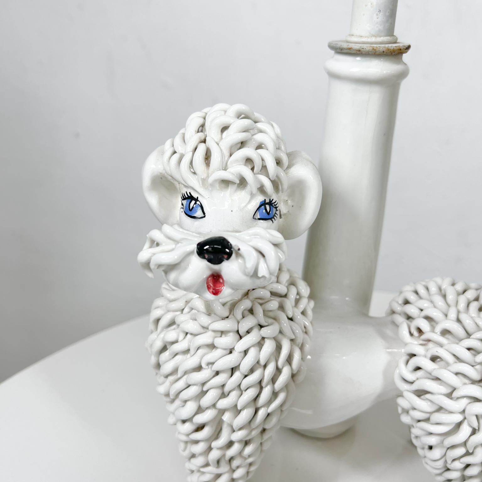 1950s Italian Poodle Dog Lamps Vintage Modern Italy 1