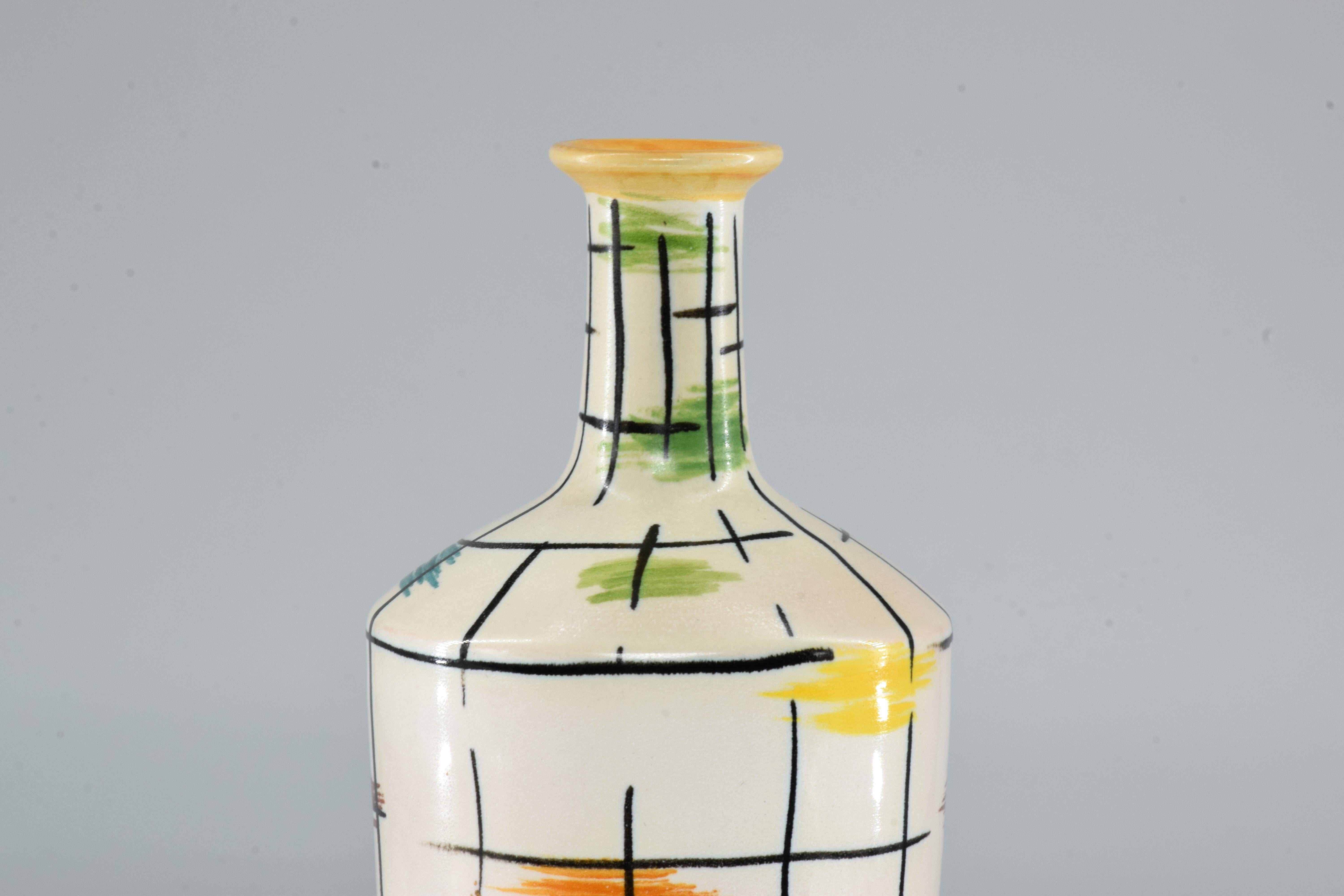 1950s Italian Pucci Umbertide Colorful Ceramic Vase 5