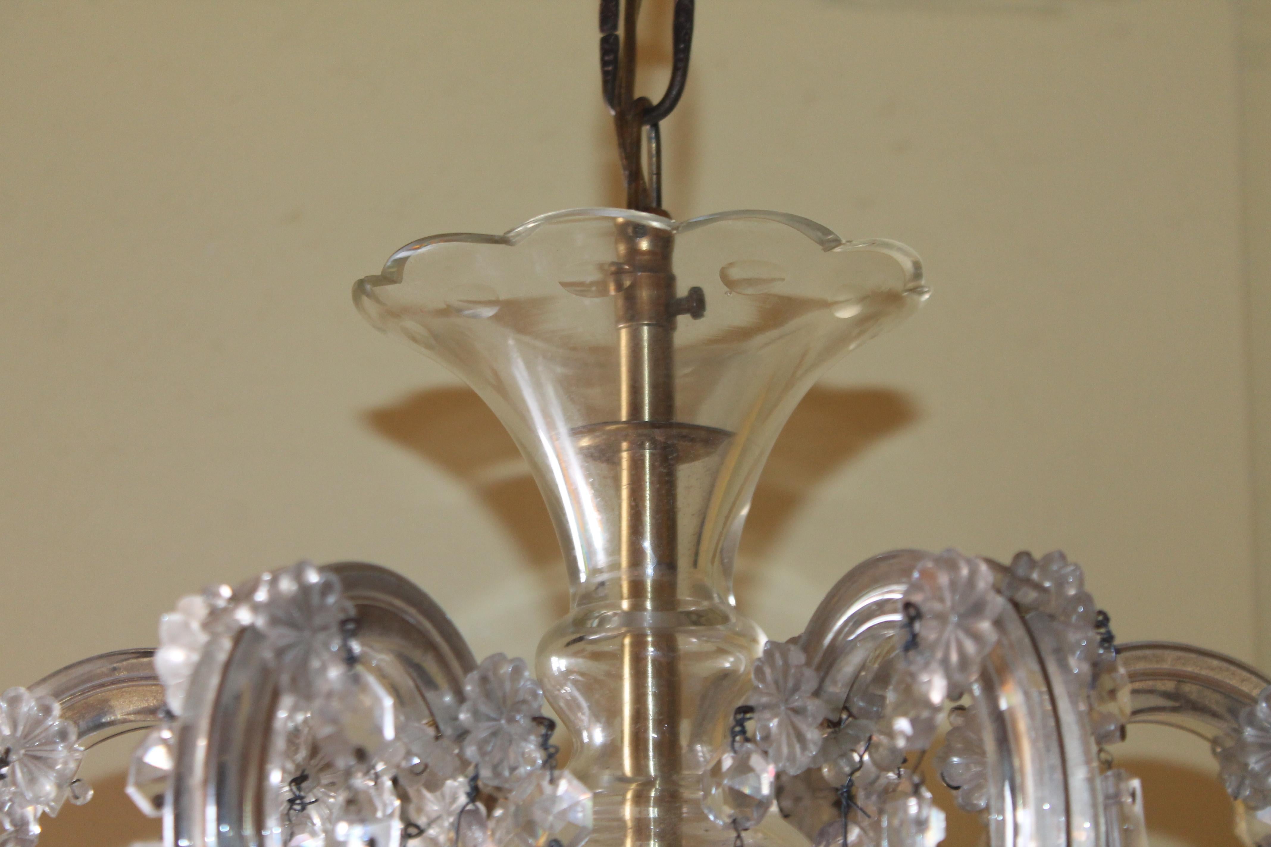 1950s Italian Regency Crystal Luxurious Marie Therese 