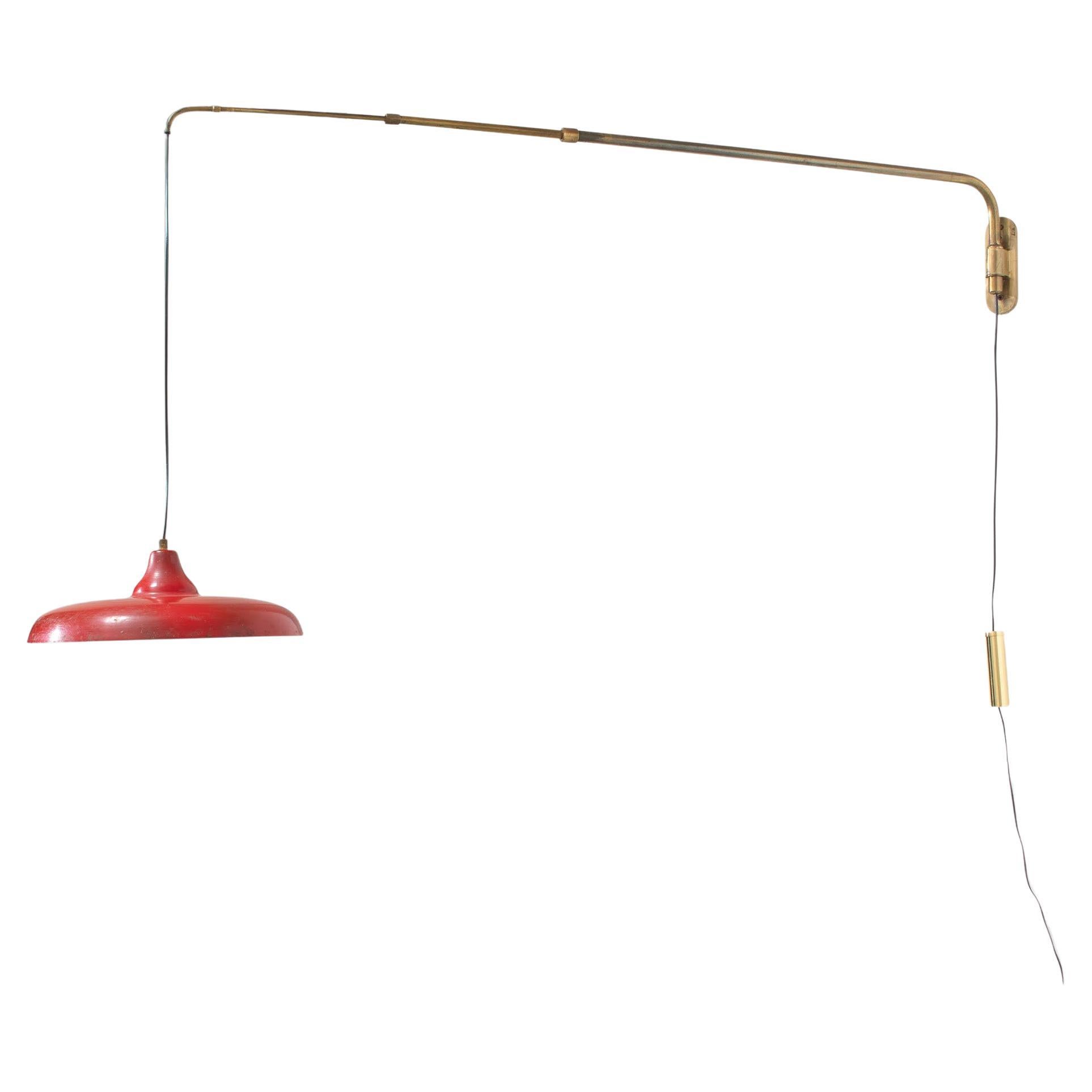 1950s Italian 'Rise & Fall' Wall Light