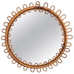 Natural Fiber Sunburst Mirrors