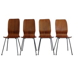 1950s Italian Rosewood Mid-Century Modern Dining Chairs