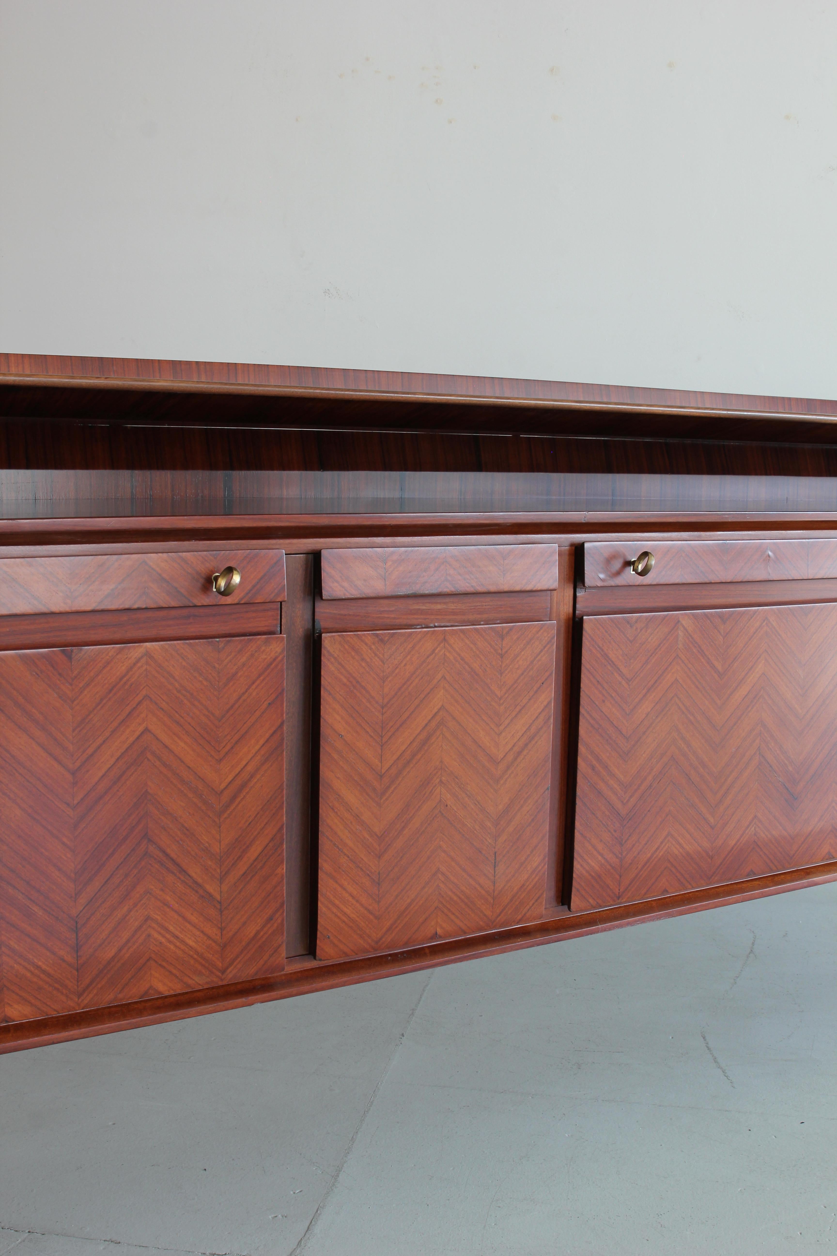 1950s Italian Rosewood Sideboard by Cantu Furniture Artisans 2