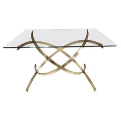 1950s Italian Sculptural Solid Brass Dining Table