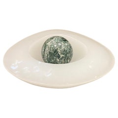 1950s Italian Sequso Geode Glass Bowl