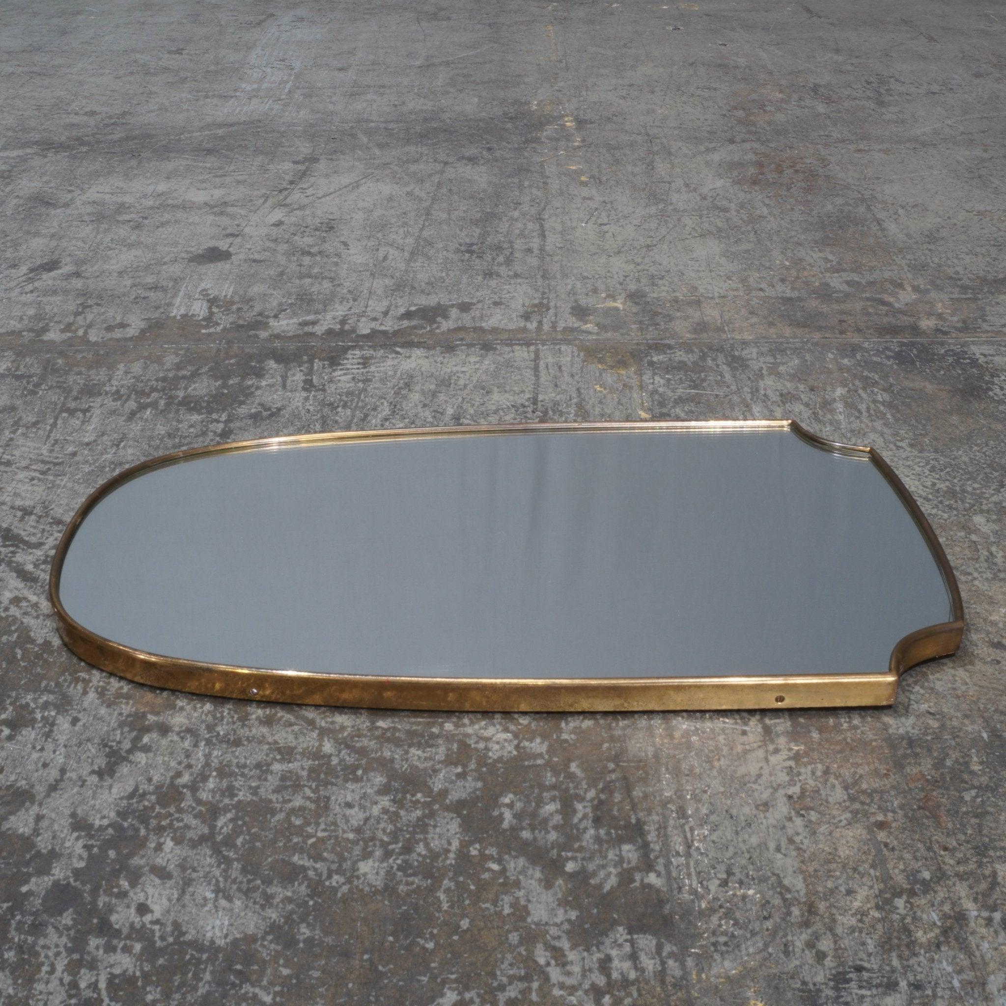 20th Century 1950s Italian Shield Shape Wall Mirror