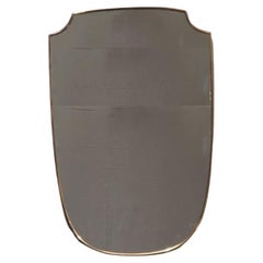 1950s Italian Shield Shape Wall Mirror