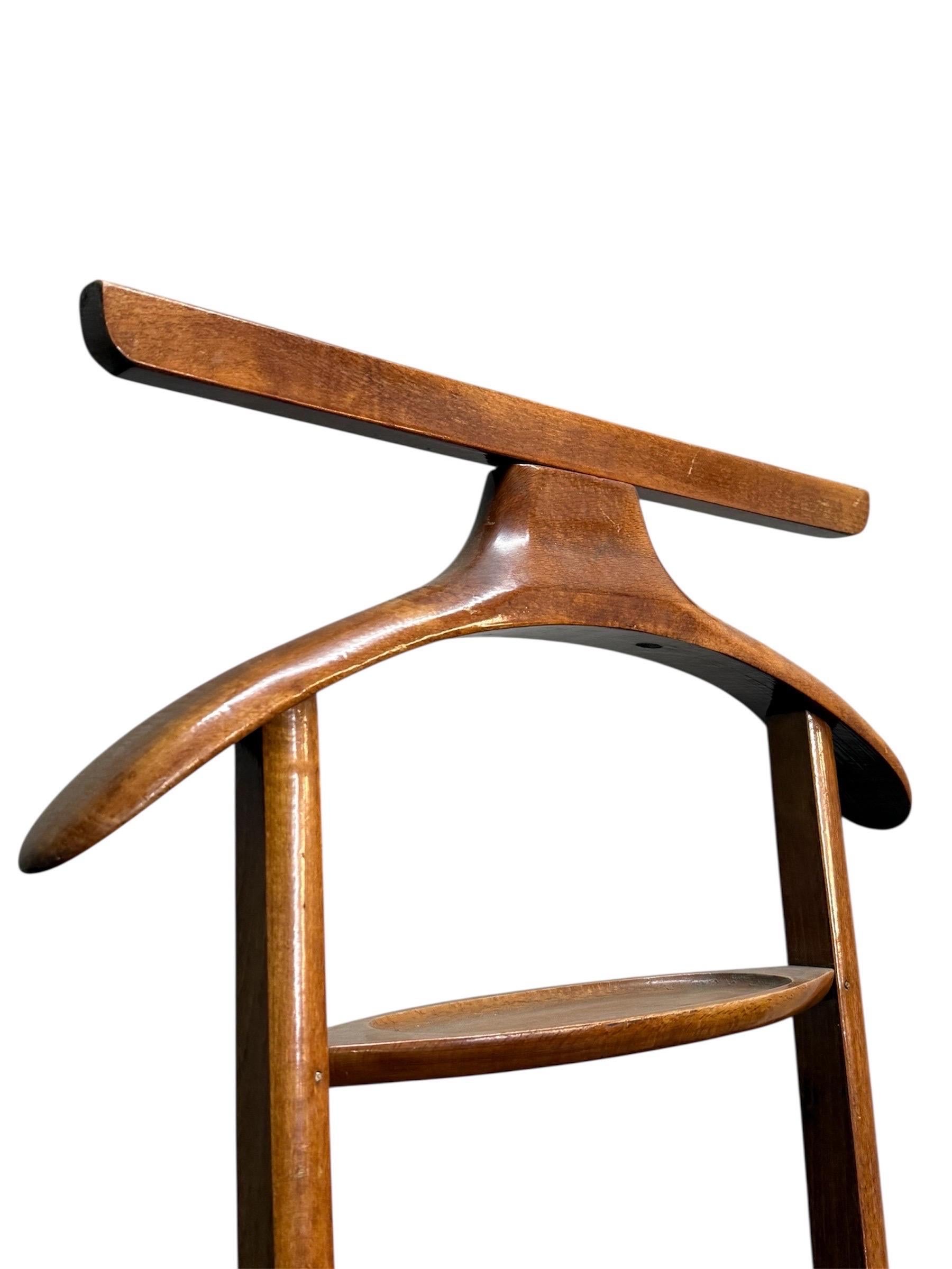 1950er Jahre Italienisch Massivholz Valet attr. Ico Parisi für Fratelli Reguitti im Angebot 1