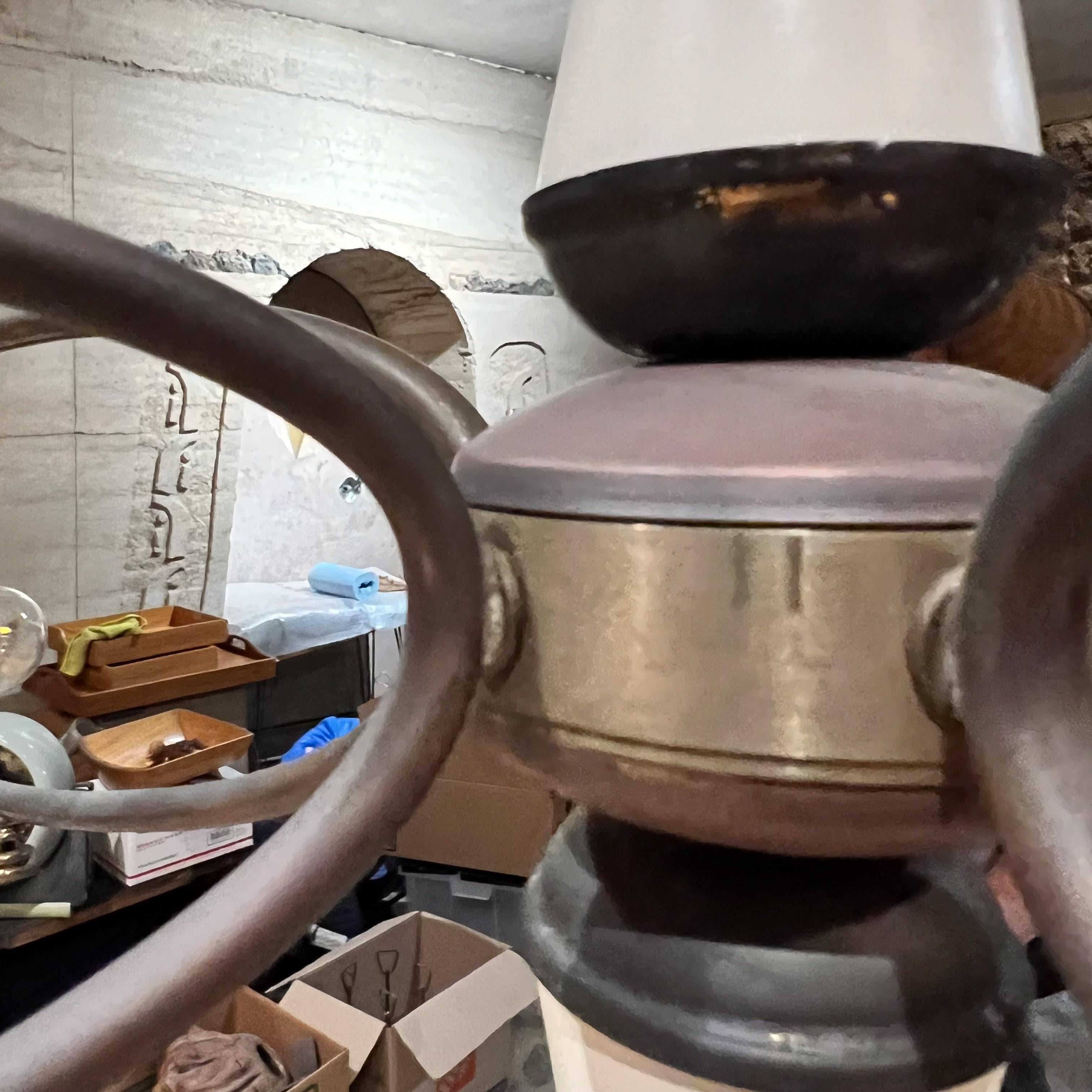 Lampadario a sospensione italiano degli anni '50 a cinque bracci in stile Sputnik di Stilnovo In condizioni buone in vendita a Chula Vista, CA