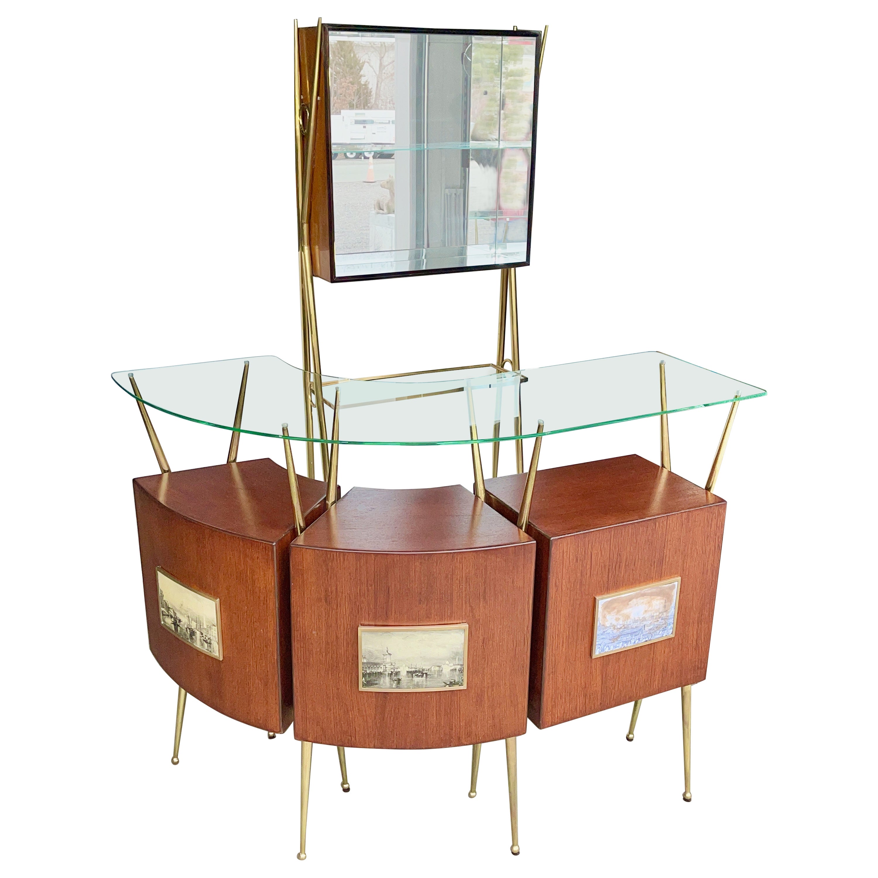 1950s Italian Standing Bar and Back Bar