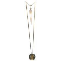Vintage 1950s Italian Suspended Floor Lamp