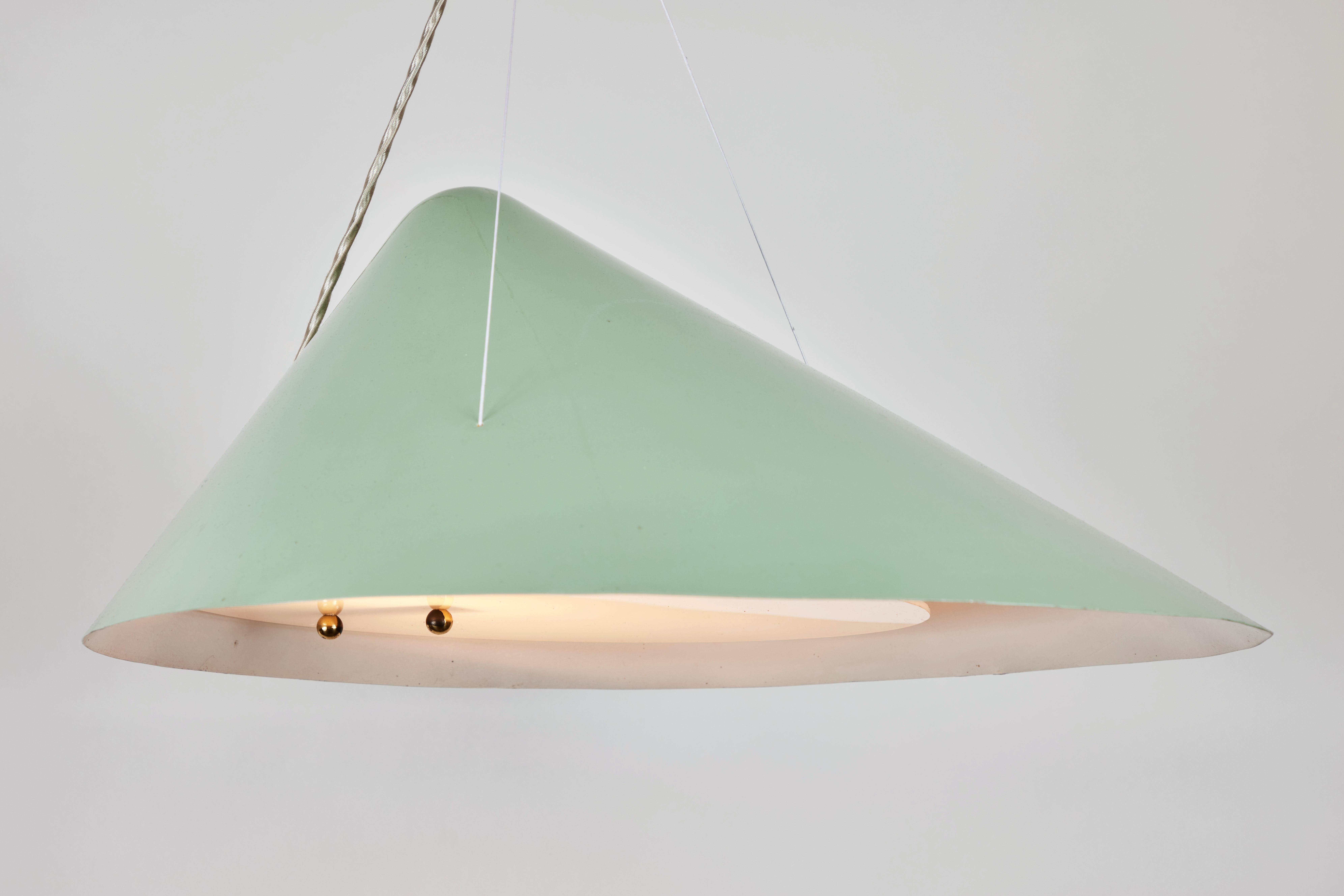 Mid-Century Modern 1950s Italian Suspension Lamp Attributed to Ettore Sottsass for Arredoluce