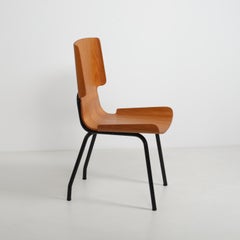 1950s Italian Teak Bentwood Chair, Model 112 by Società Compensati Curvi