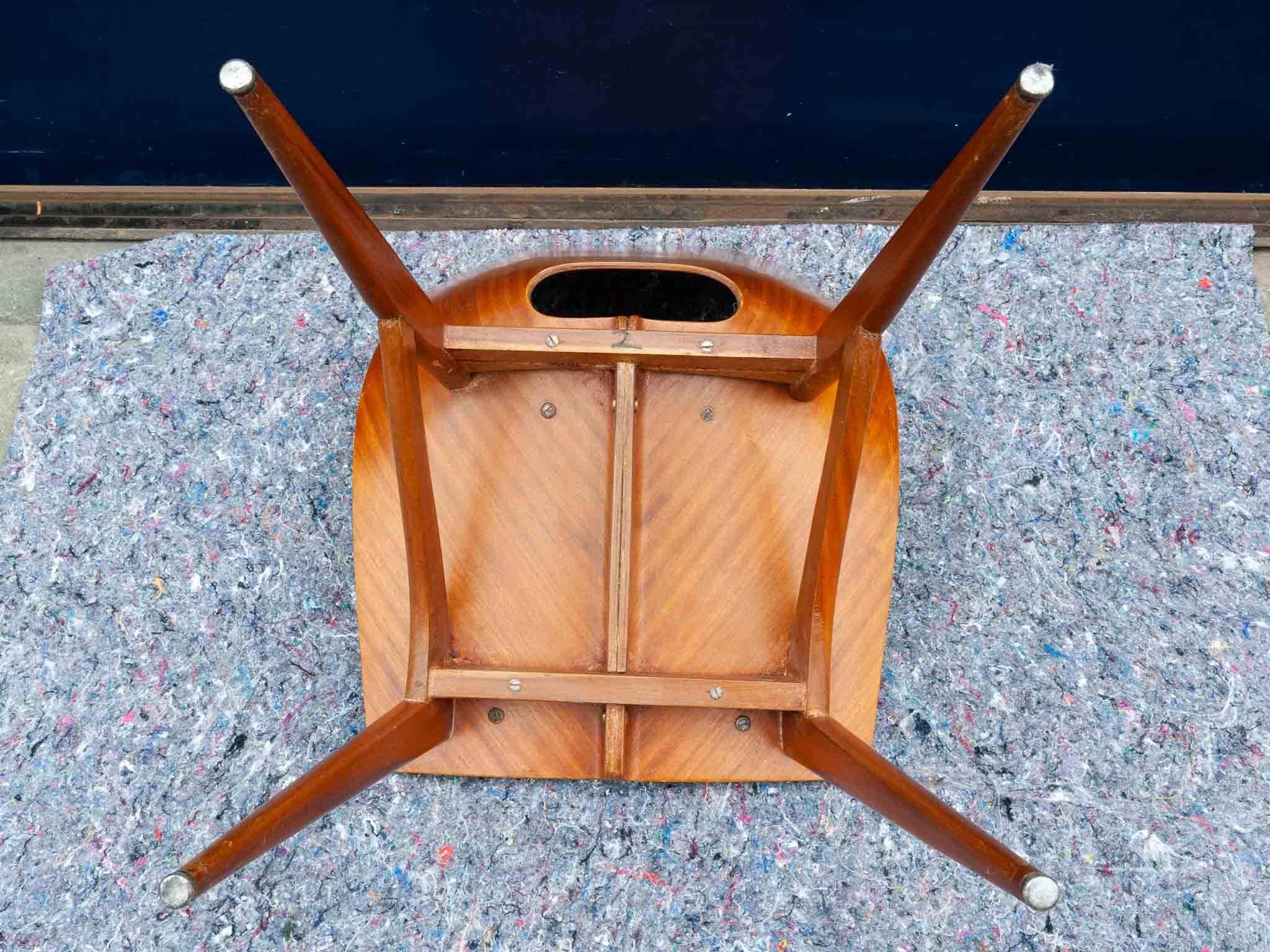 1950s Italian Teak Bentwood Dining Chairs 4