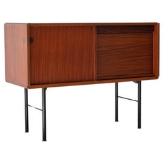 Vintage 1950s Italian Teak Sideboard with Modernist Design