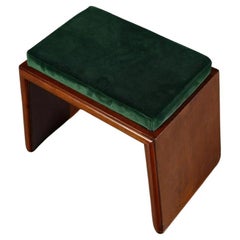1950s Italian Teak Stool attributed to Osvaldo Borsani