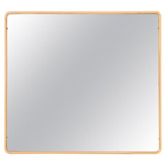 1950s Italian Trapezoidal Mirror in Ashwood