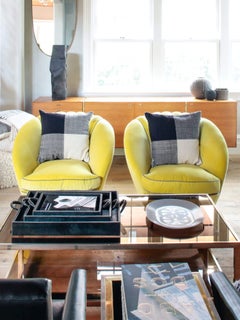 1950's Italian Tub Chairs In the Style of Ico Parisi 33" W x 37" D x 30.5" H