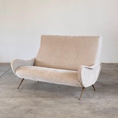 1950s Italian Two-Seater Sofa by Gigi Radice for Minotti in Rubelli Fabric