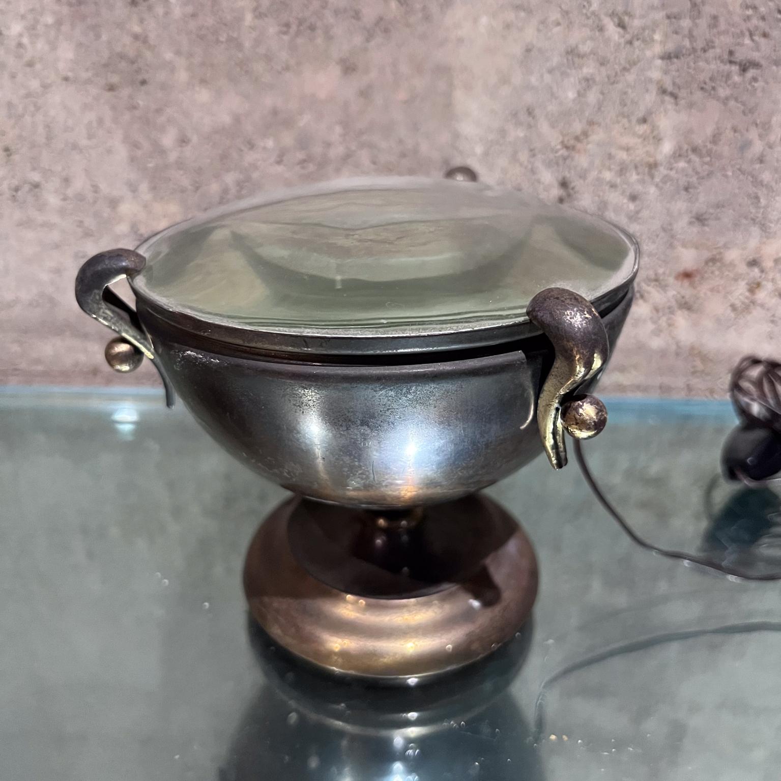 Mid-Century Modern 1950s Italian Urn Desk Lamp Style of Fontana Arte For Sale