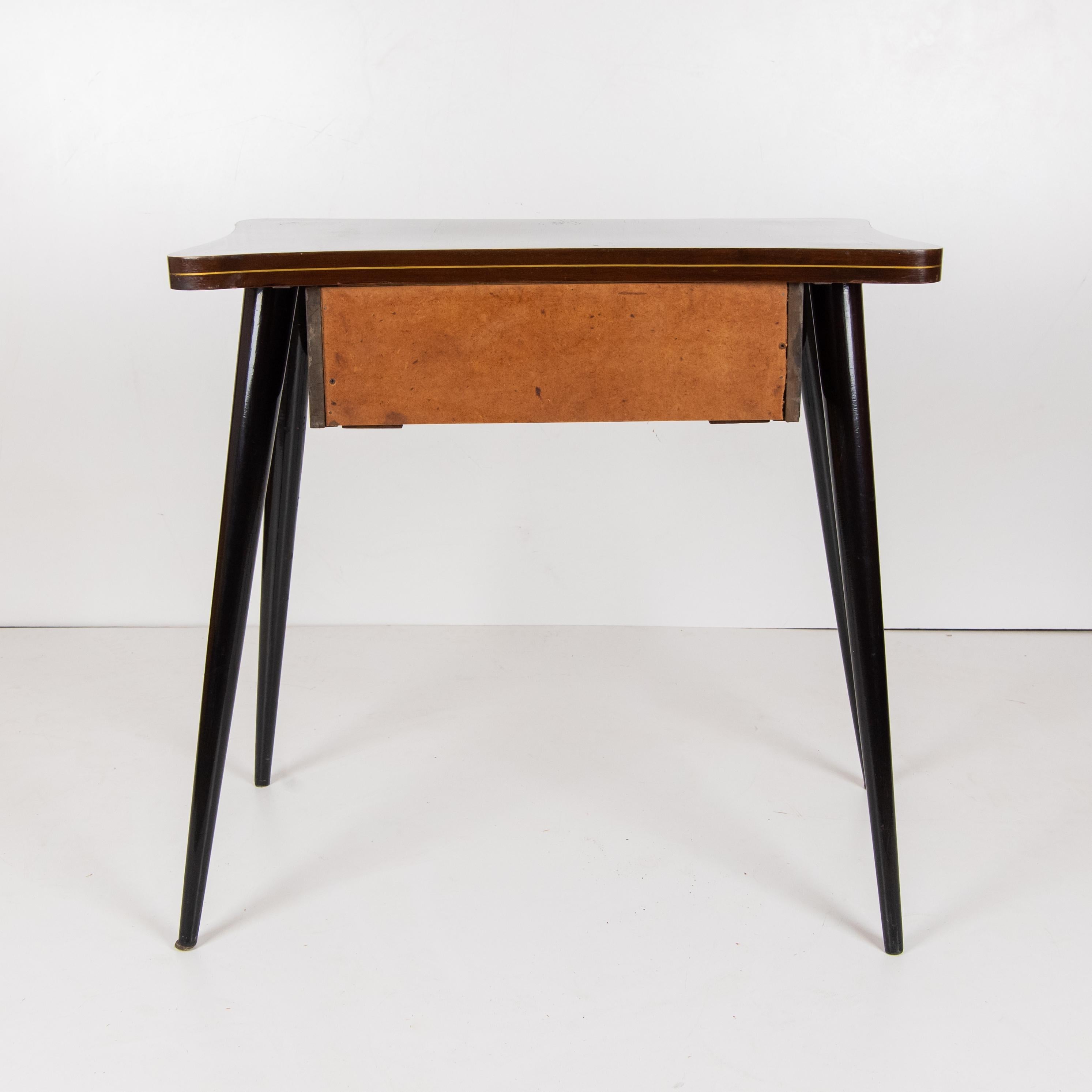Wood Vintage Console Table, Italy 1950s For Sale