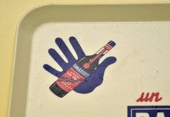 1950s Italian Vintage Plastic Ramazzotti Rectangular Bar Tray