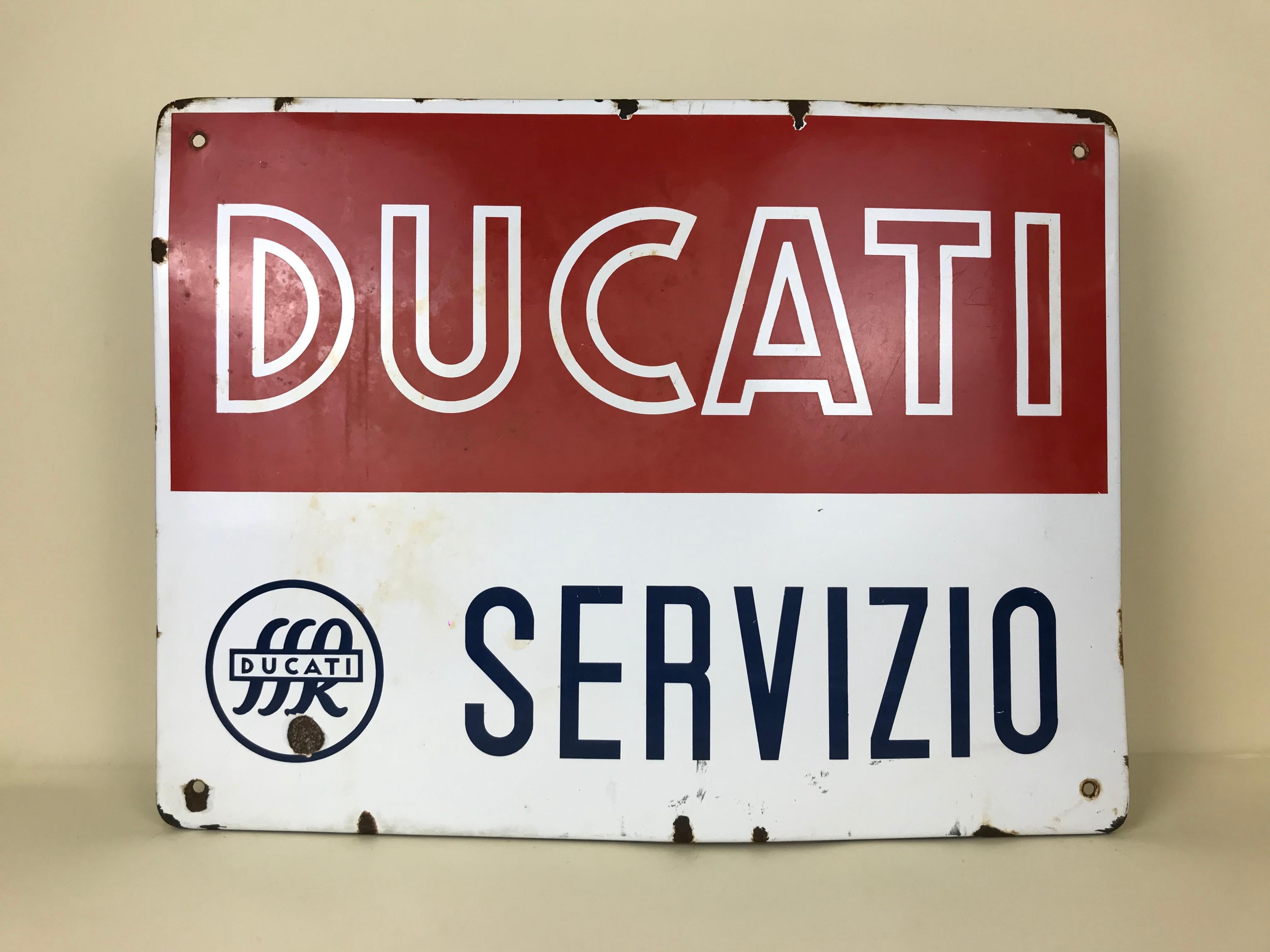 vintage ducati sign