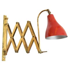 1950s Italian Wall Mounted Extendable Wall Light